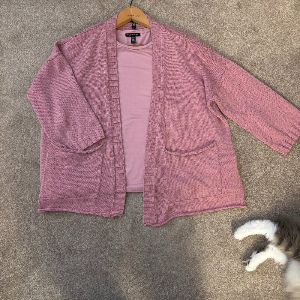 Eileen fisher cardigan with tank of same color